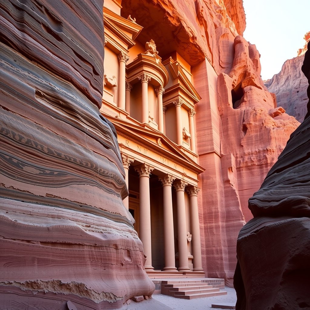 Petra. Walk the Siq slowly, the reveal is worth it.