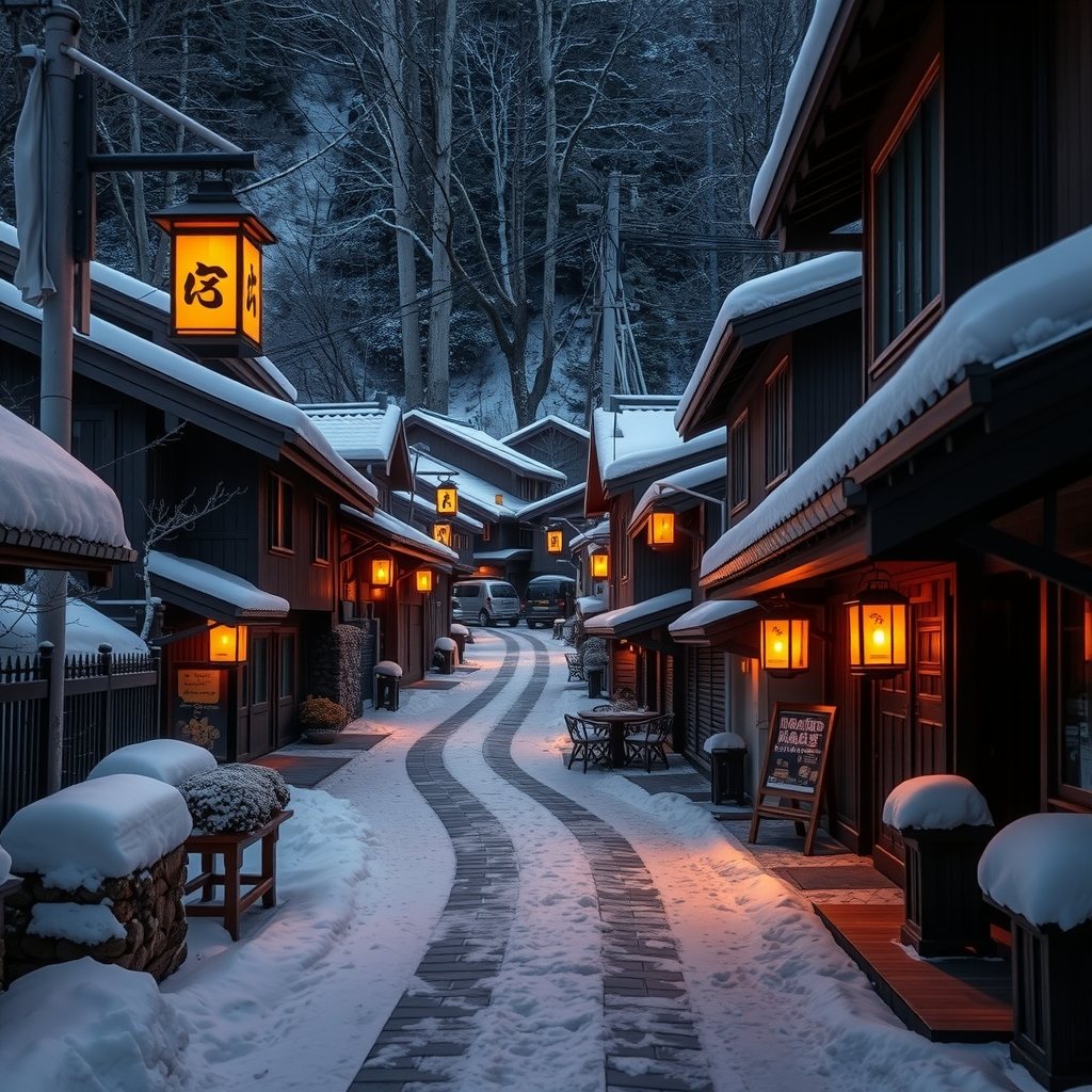 Shirakawa-go after the first snow.
