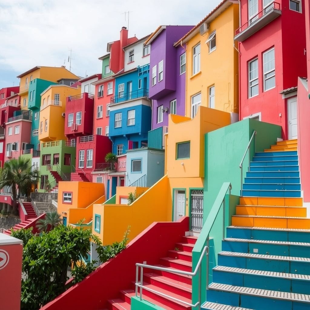 Valparaíso climbs the hill one staircase at a time.