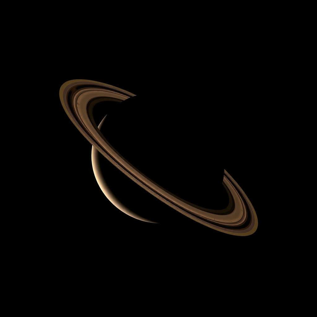 Saturn through a 20 cm telescope. Yes, the rings are real.