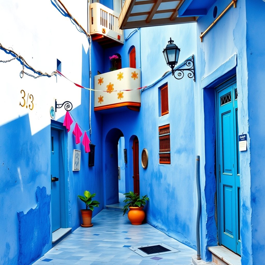 Chefchaouen, tout en bleus.