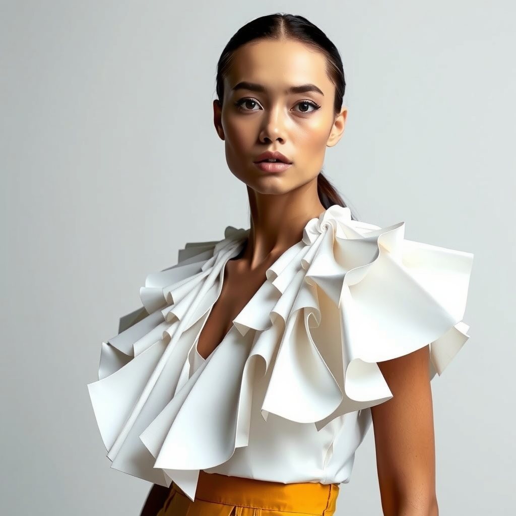 Origami couture. Generated, of course.