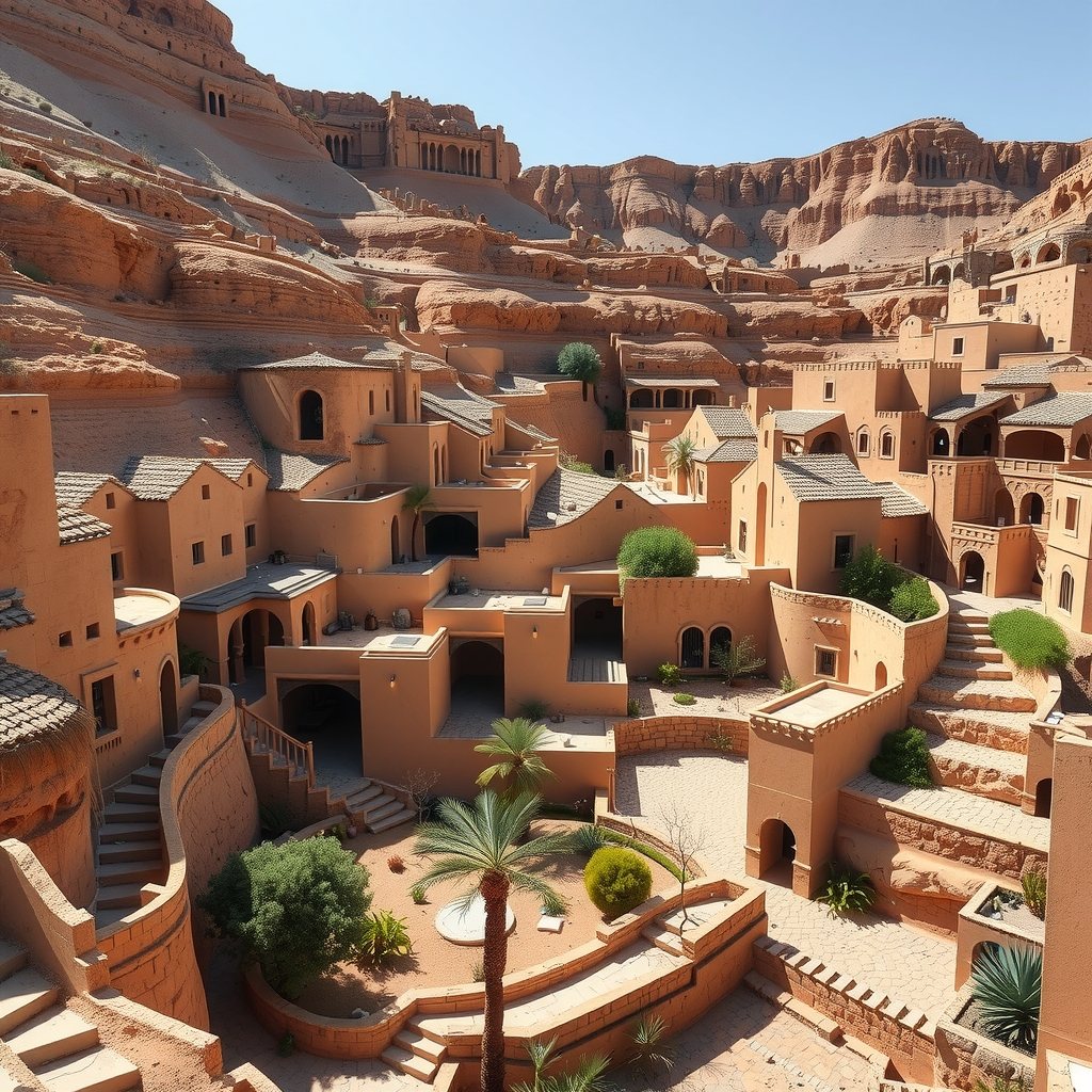 Living in the shade of a canyon.