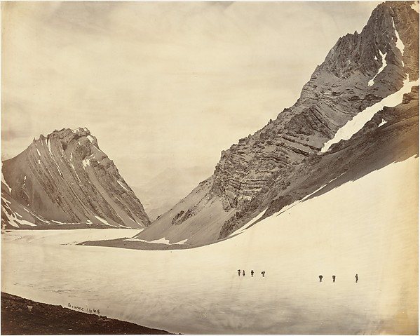 The Manirung Pass, Samuel Bourne, 1860s. The Met, public domain.