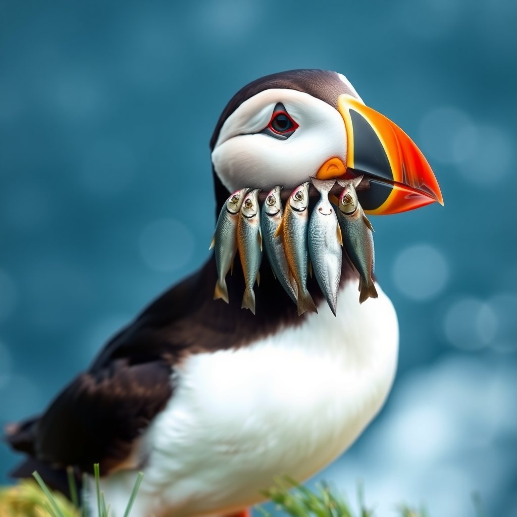 Puffin season. Dinner is served.